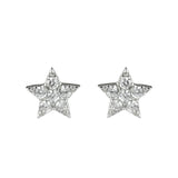 Orecchini a stella con zirconi Pearl - Bianco - Sodini Bijoux
