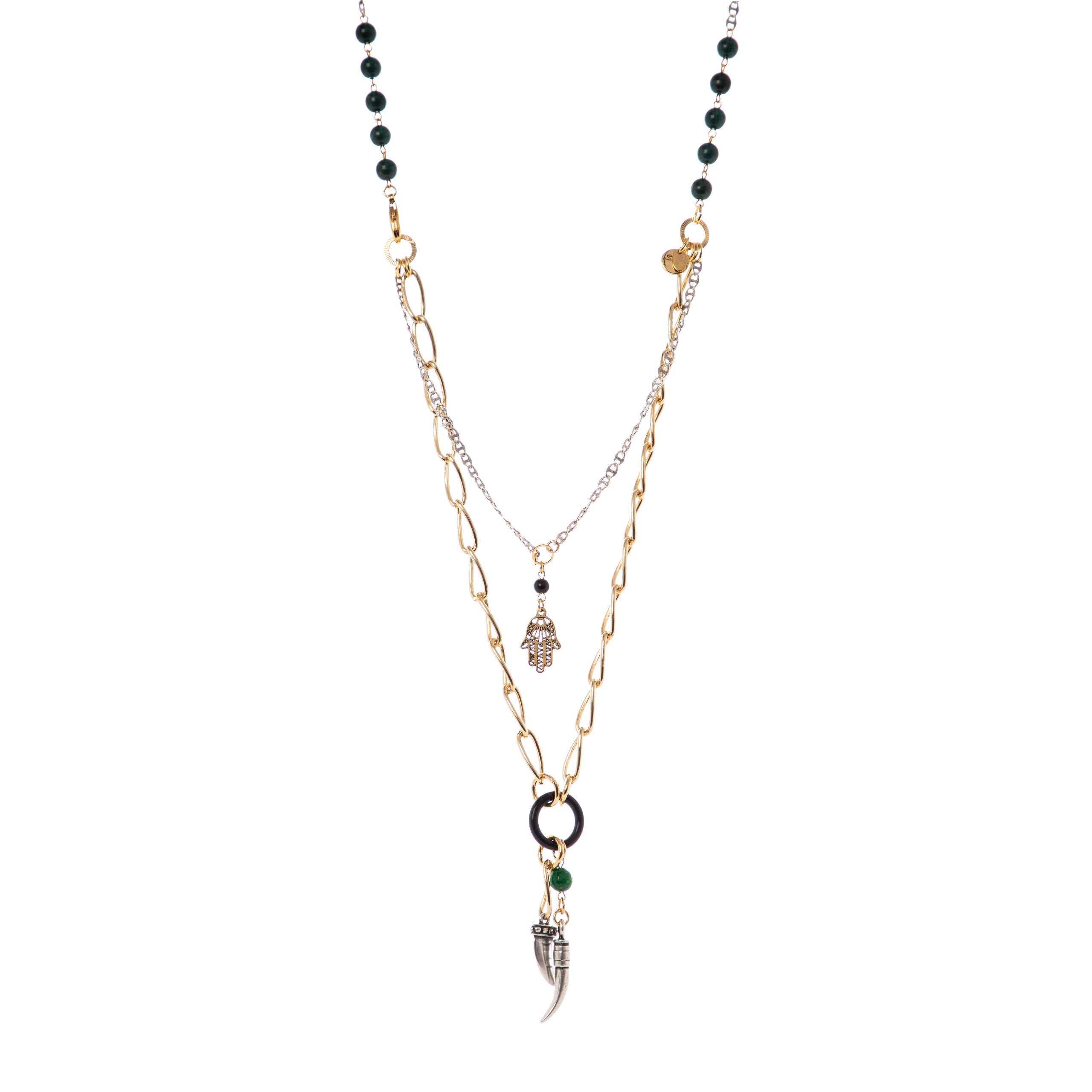 Collana a due fili Kim - Verde - Sodini Bijoux