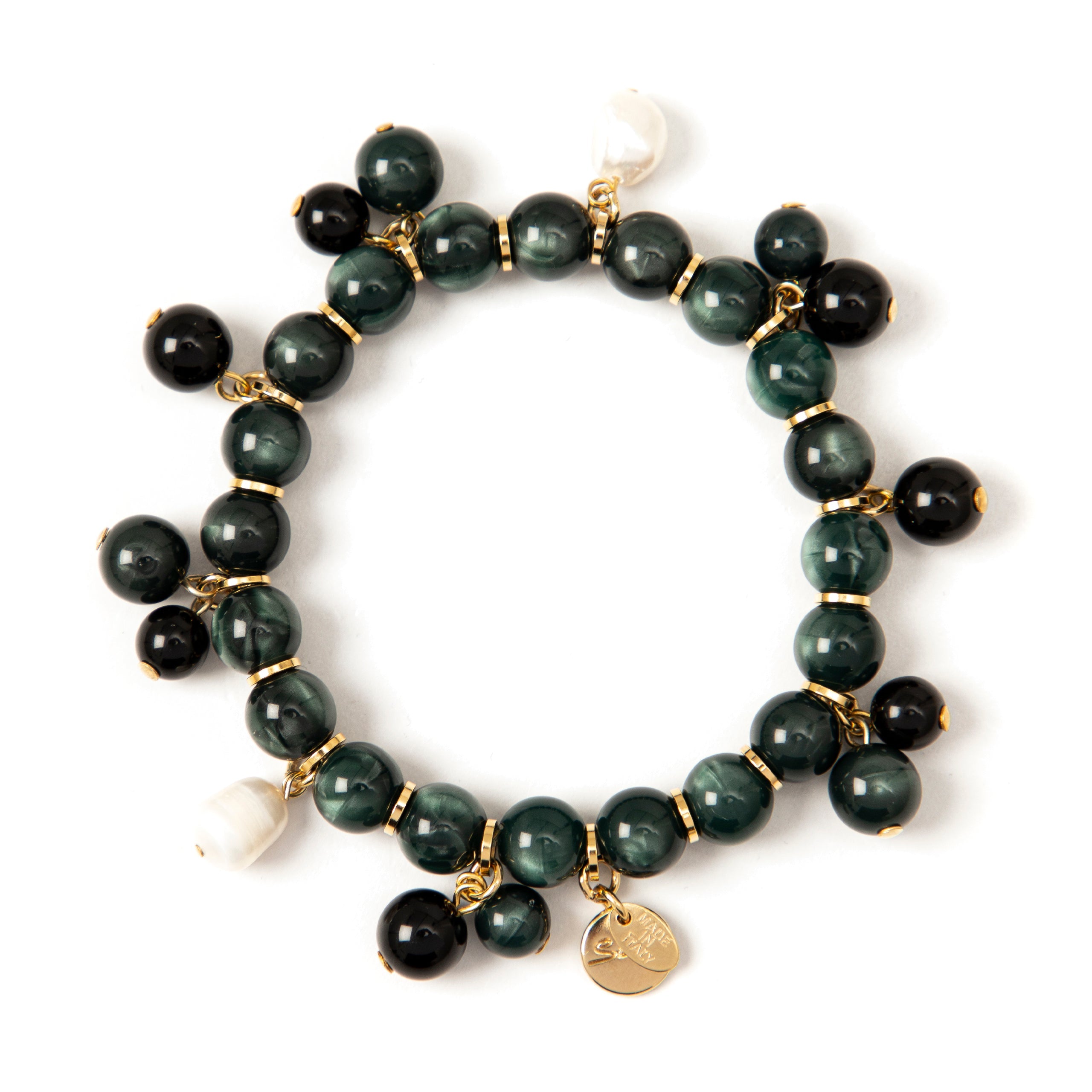 Bracciale elastico Kim - Verde - Sodini Bijoux