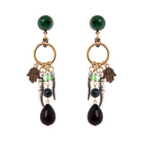 Orecchini lunghi Kim - Verde - Sodini Bijoux