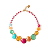 Girocollo boule e brillanti elementi Sunrise - Multicolor - Sodini Bijoux