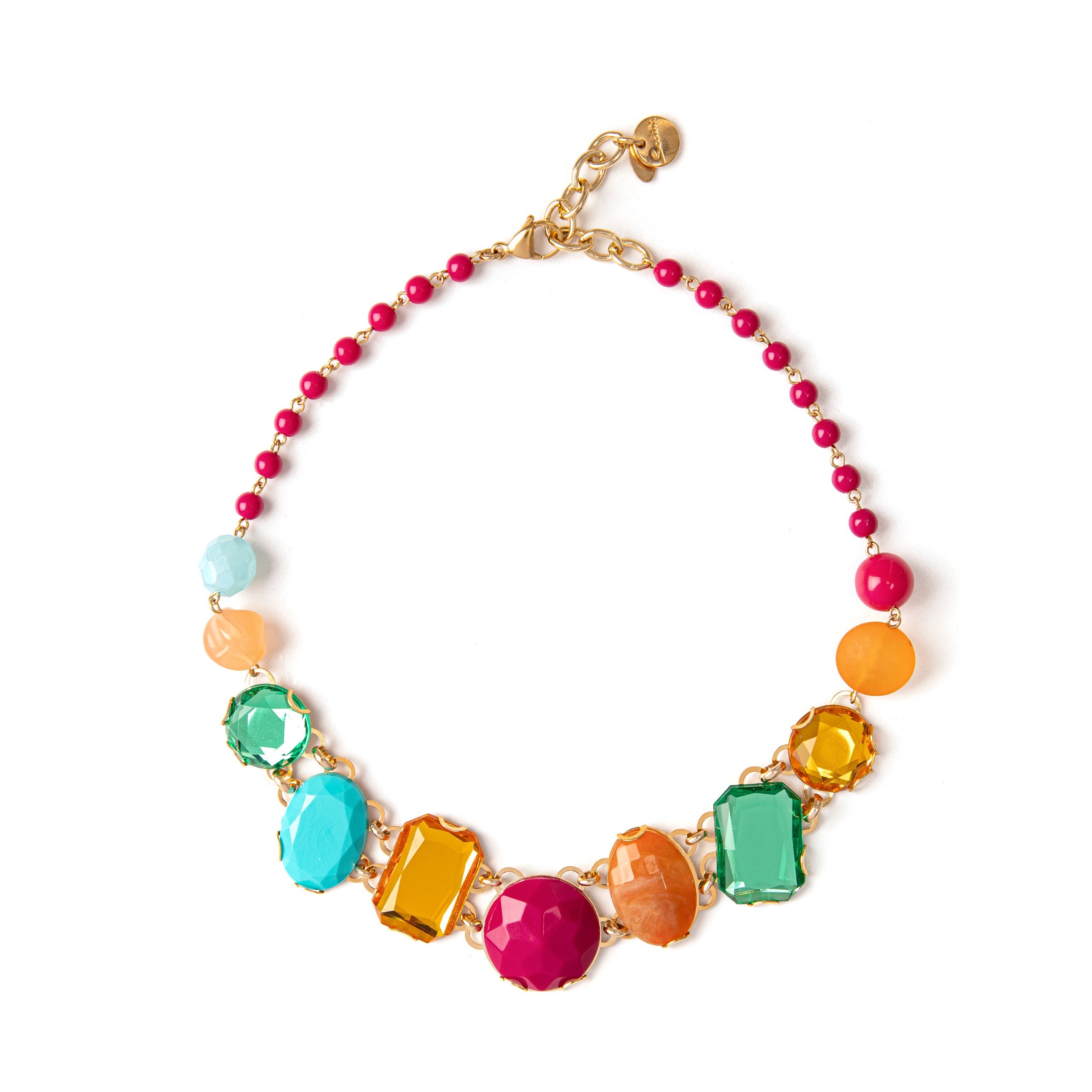 Girocollo boule e brillanti elementi Sunrise - Multicolor - Sodini Bijoux