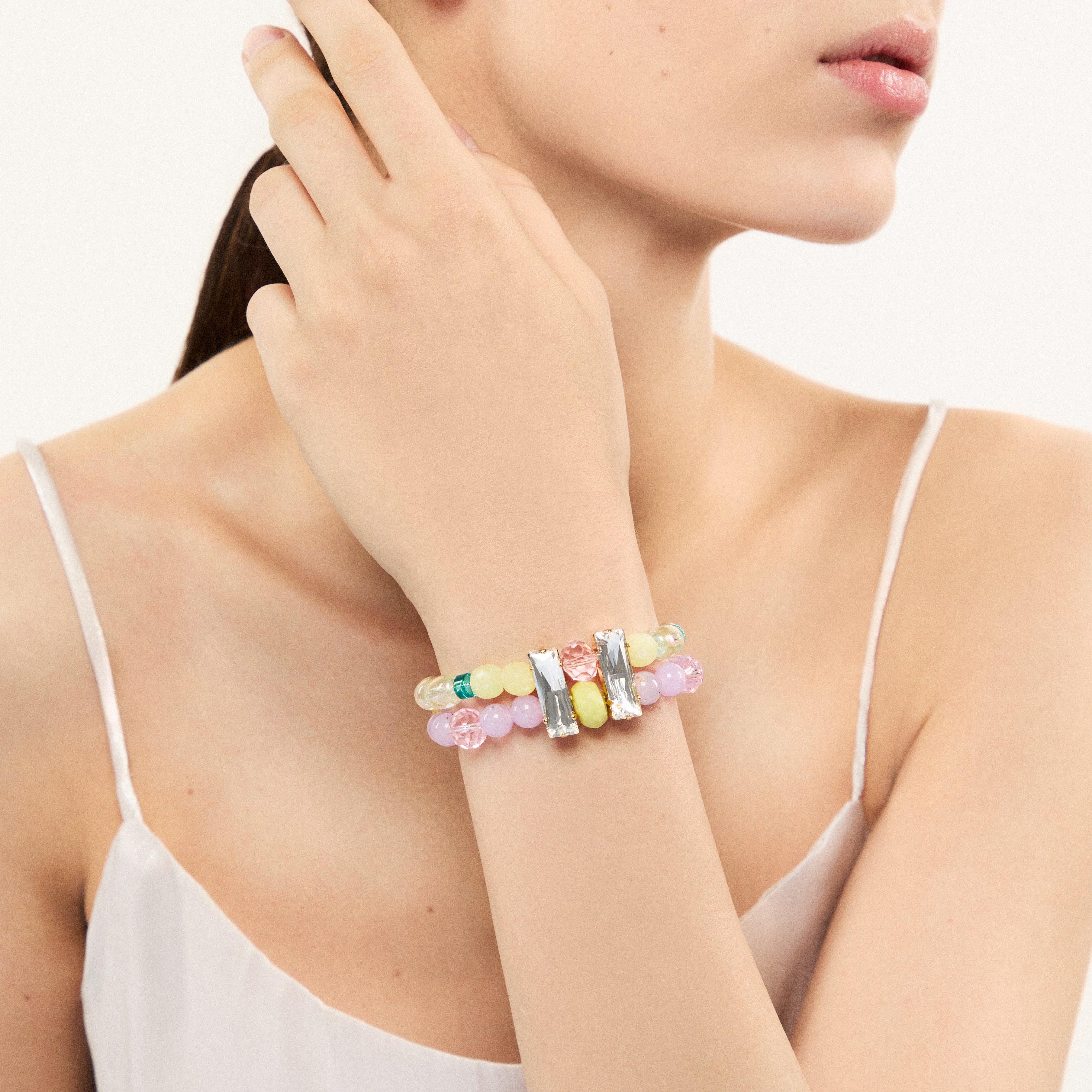 Bracciale elastico a due fili Reverse - Multicolor - Sodini Bijoux