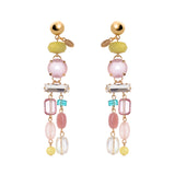 Orecchini con doppio pendente Reverse - Multicolor - Sodini Bijoux