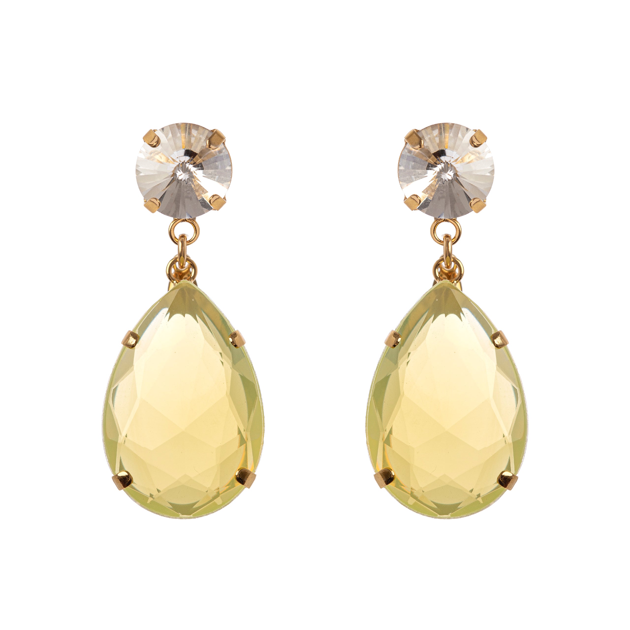Orecchini a goccia pendente Reverse - Giallo - Sodini Bijoux