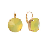 Orecchini a cuneo sfaccettato Reverse - Giallo - Sodini Bijoux