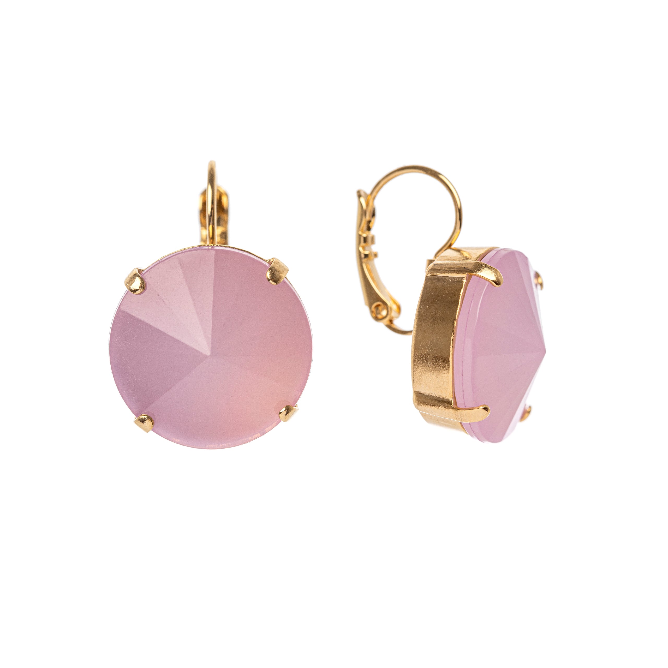 Orecchini a cuneo sfaccettato Reverse - Rosa - Sodini Bijoux