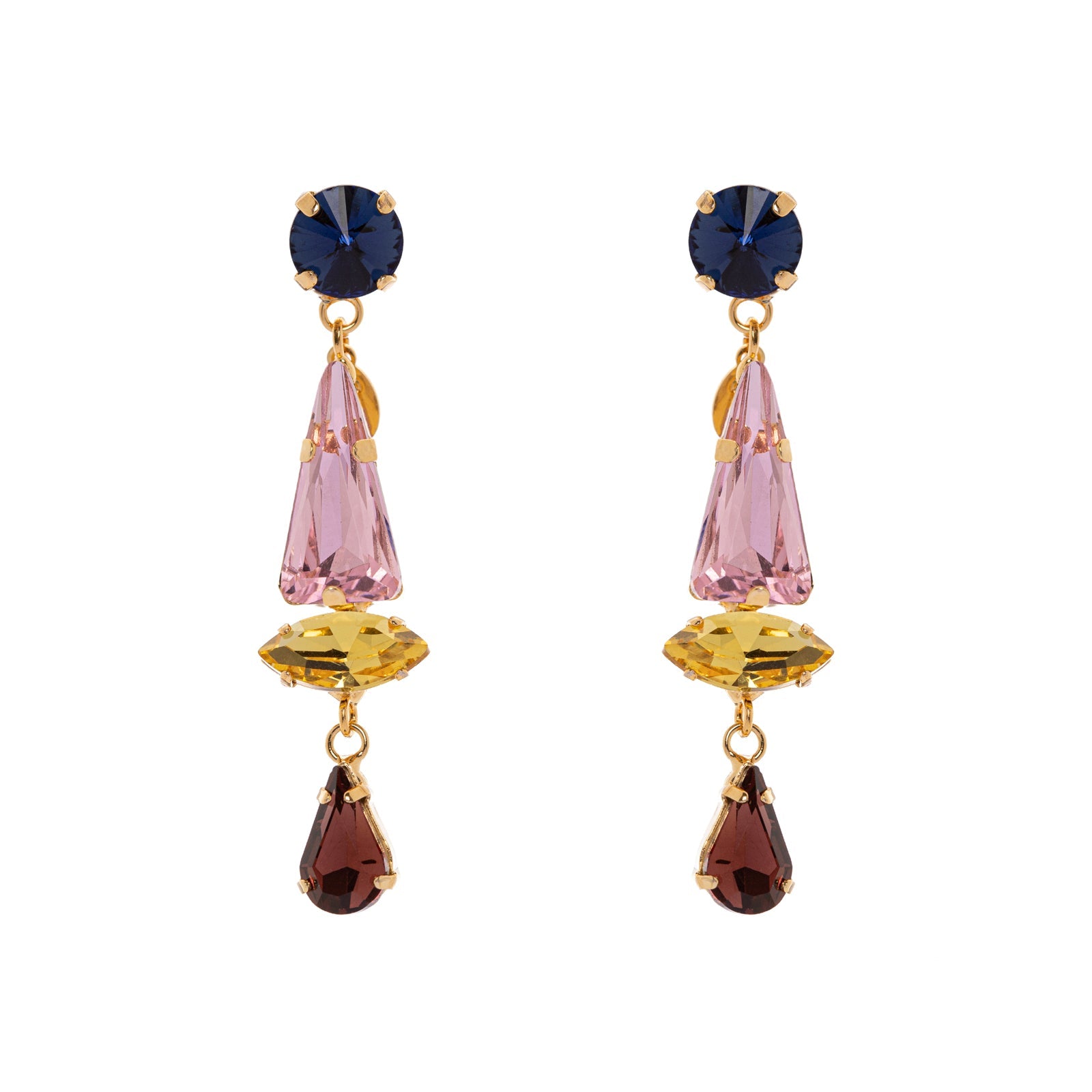 Four elements earrings Hermitage - Multicoloured - Sodini Bijoux