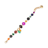 Bracelet with chained elements Colleen - Multicolor - Sodini Bijoux