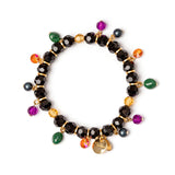 Elastic bracelet with pendants Colleen - Multicolor - Sodini Bijoux