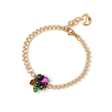 Bracelet with navette and charm Colleen - Multicolor - Sodini Bijoux