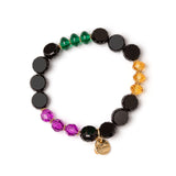 Elastic bracelet with beads and bonbons Colleen - Multicolor - Sodini Bijoux