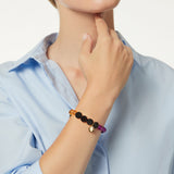 Elastic bracelet with beads and bonbons Colleen - Multicolor - Sodini Bijoux