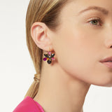 Earrings with floral charm Colleen - Multicolor - Sodini Bijoux