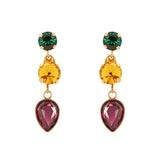 Orecchini a tre elementi Colleen - Multicolor - Sodini Bijoux