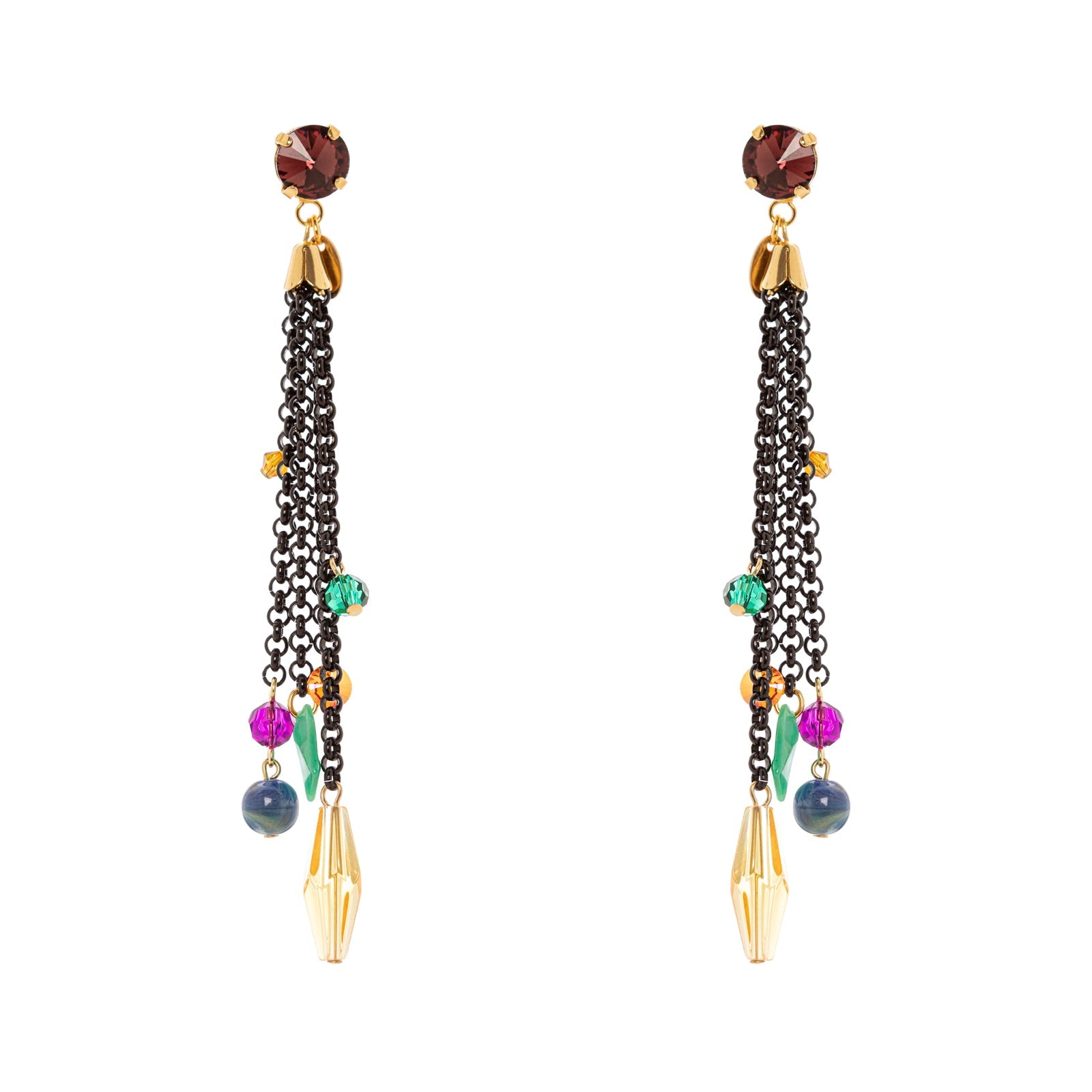 Orecchini lunghi Colleen - Multicolor - Sodini Bijoux