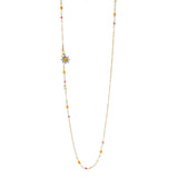 Long necklace Flora - Multicolor - Sodini Bijoux