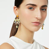 Little daisy and insect earrings Flora - Multicolor - Sodini Bijoux