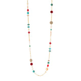 Collana lunga con elementi incatenati Ondina - Multicolor - Sodini Bijoux