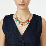 Collana corta rolò e pendenti Ondina - Multicolor - Sodini Bijoux