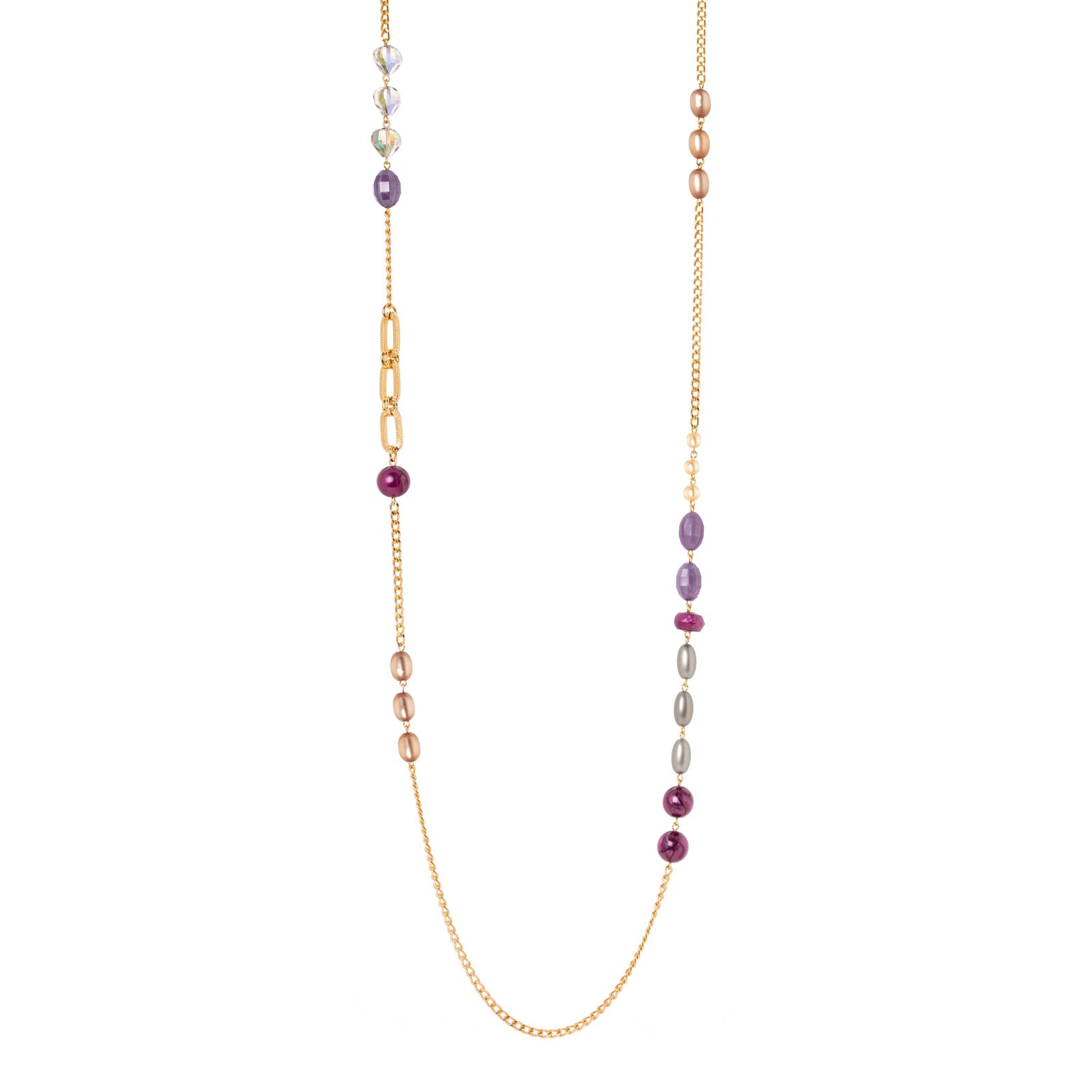Collana lunga con piccoli elementi Demetra - Multicolor - Sodini Bijoux