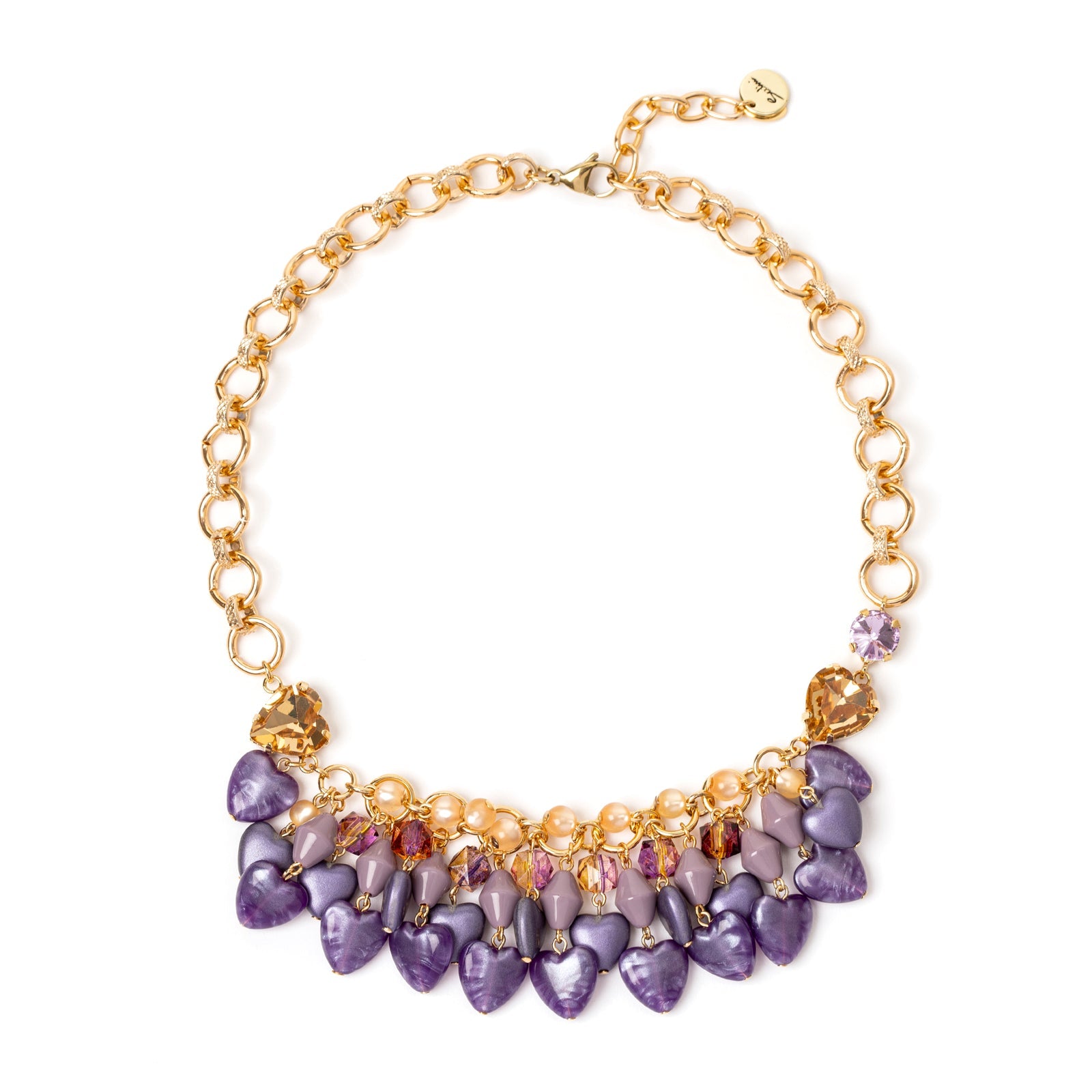 Girocollo con ciondoli Demetra - Viola - Sodini Bijoux