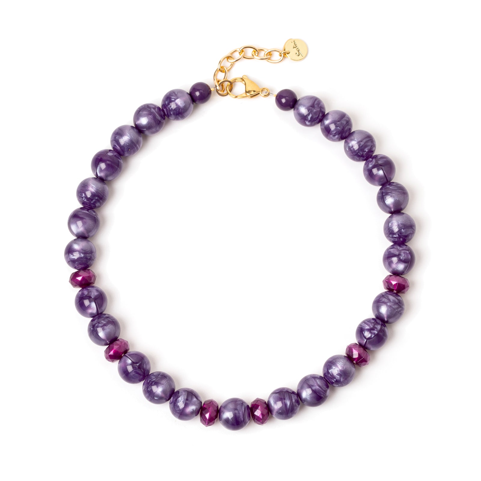 Girocollo a boule Demetra - Viola - Sodini Bijoux