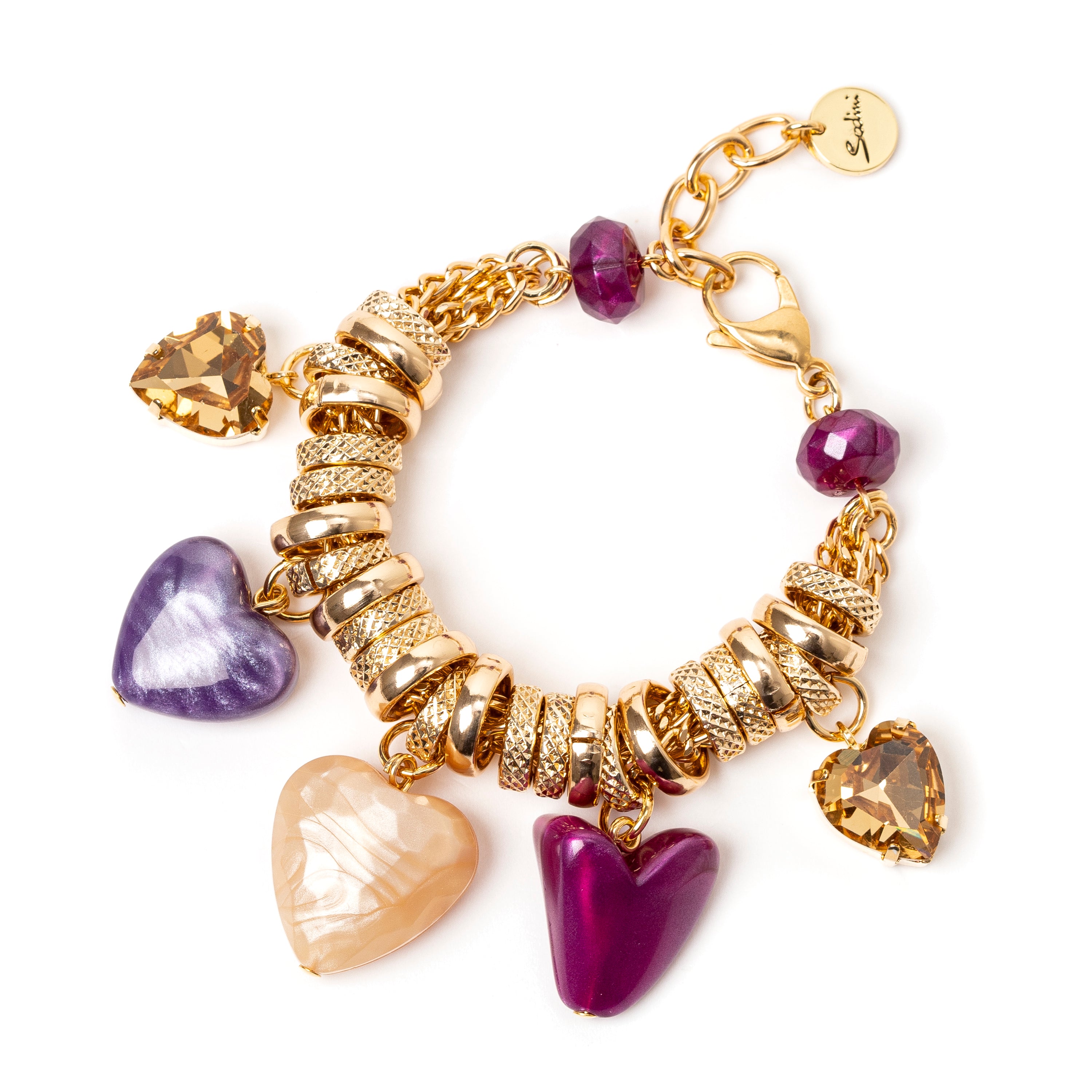 Bracciale con cuoricini Demetra - Multicolor - Sodini Bijoux