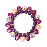 Bracciale elastico boule e cuori Demetra - Multicolor - Sodini Bijoux
