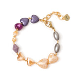 Bracciale con cuori e mini boule Demetra - Multicolor - Sodini Bijoux