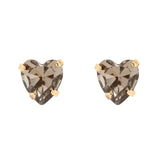 Orecchini cuore di cristallo Demetra - Grigio - Sodini Bijoux