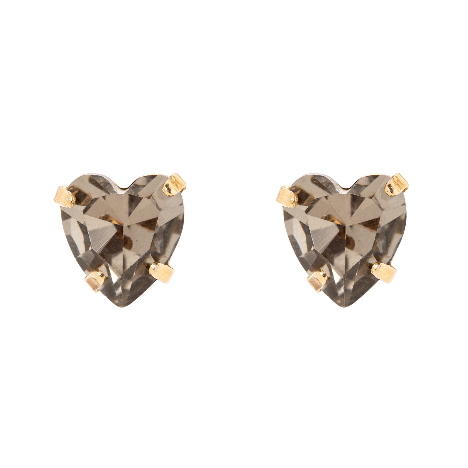 Orecchini cuore di cristallo Demetra - Grigio - Sodini Bijoux