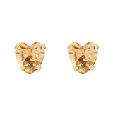 Orecchini cuore di cristallo Demetra - Champagne - Sodini Bijoux