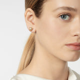 Heart of crystal earrings Demetra - Champagne - Sodini Bijoux