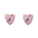 Orecchini cuore di cristallo Demetra - Viola chiaro - Sodini Bijoux