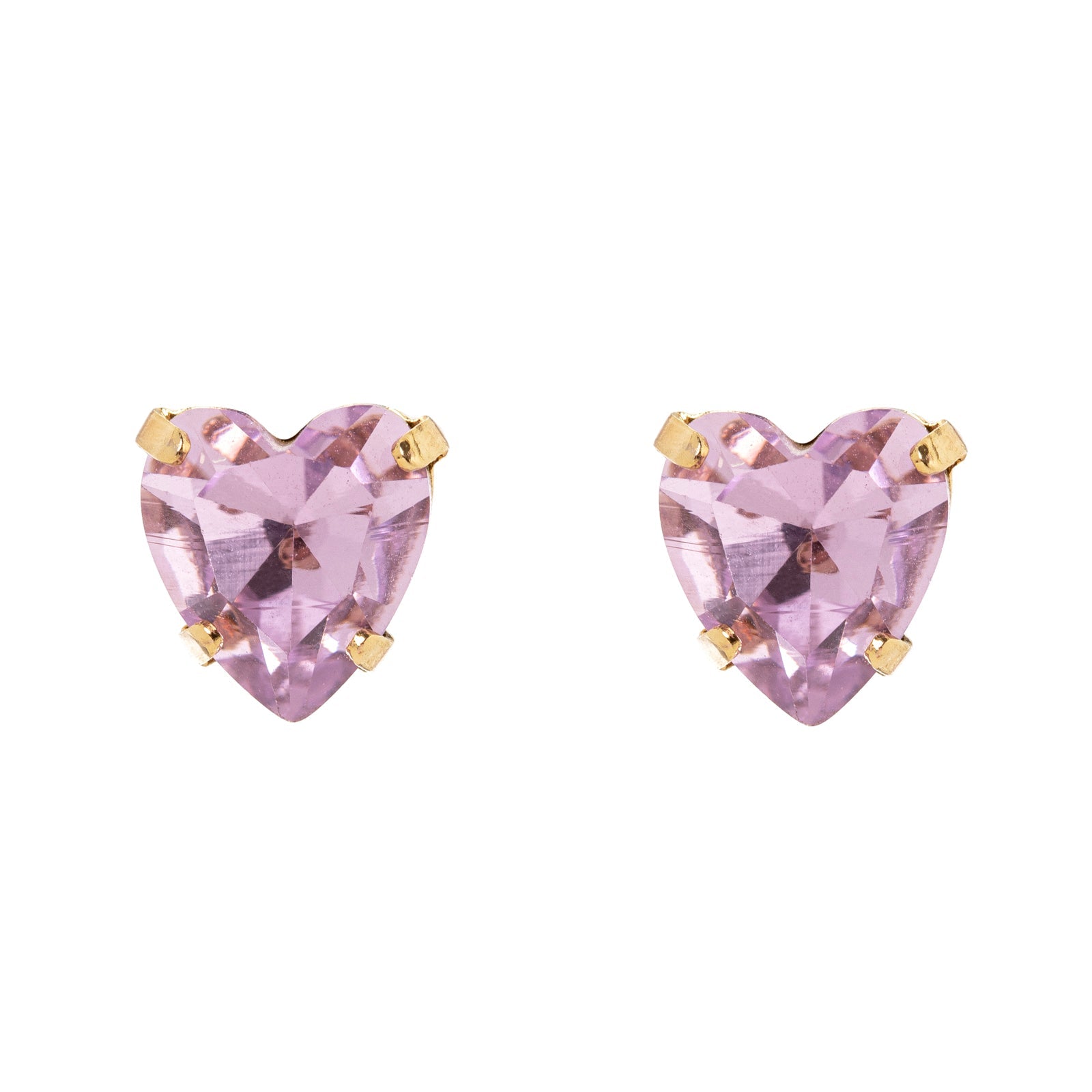 Orecchini cuore di cristallo Demetra - Viola chiaro - Sodini Bijoux