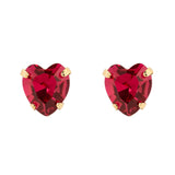 Orecchini cuore di cristallo Demetra - Viola - Sodini Bijoux