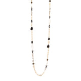 Collana lunga con dettagli cromatici Amytis - Bianco e nero - Sodini Bijoux