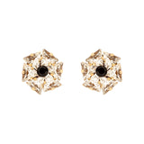 Piccoli orecchini a fiore Amytis - Bianco - Sodini Bijoux