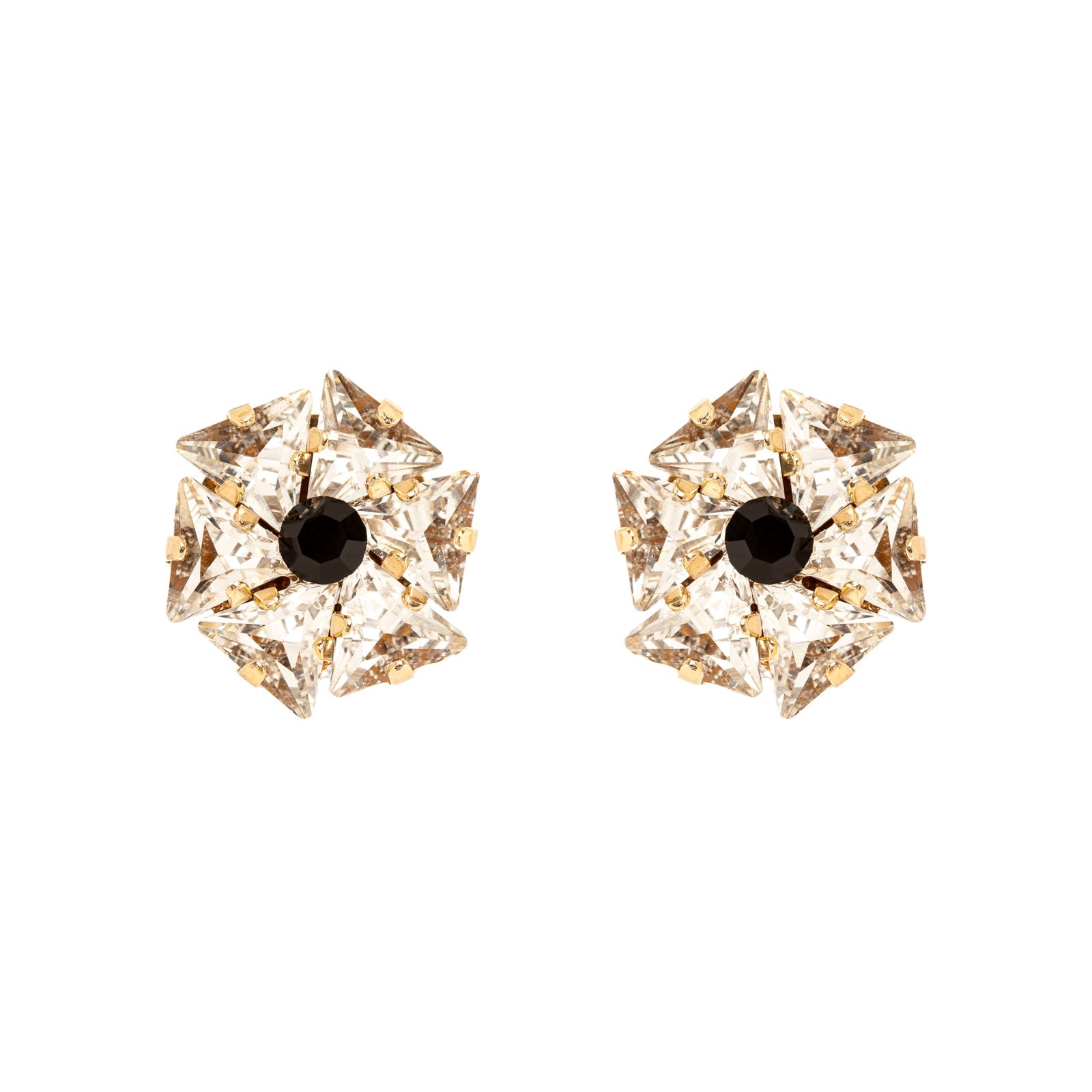 Piccoli orecchini a fiore Amytis - Bianco - Sodini Bijoux