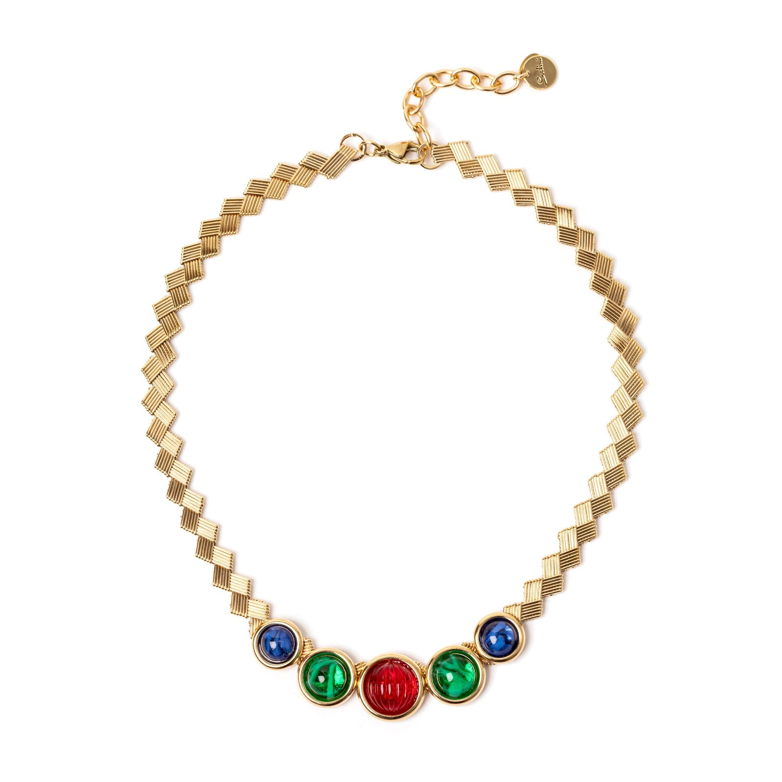 Collana a maglia geometrica Nellie - Multicolor - Sodini Bijoux