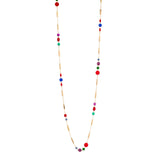 Collana lunga con elementi tubolari Nellie - Multicolor - Sodini Bijoux