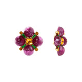 Orecchini a fiore Nellie - Viola - Sodini Bijoux