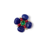 Spilla a fiore Nellie - Blu - Sodini Bijoux