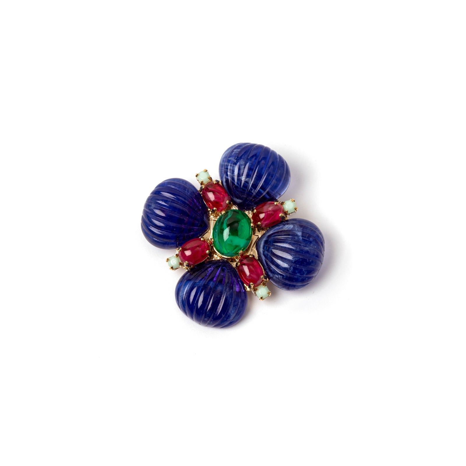 Spilla a fiore Nellie - Blu - Sodini Bijoux