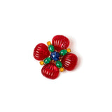 Spilla a fiore Nellie - Rosso - Sodini Bijoux