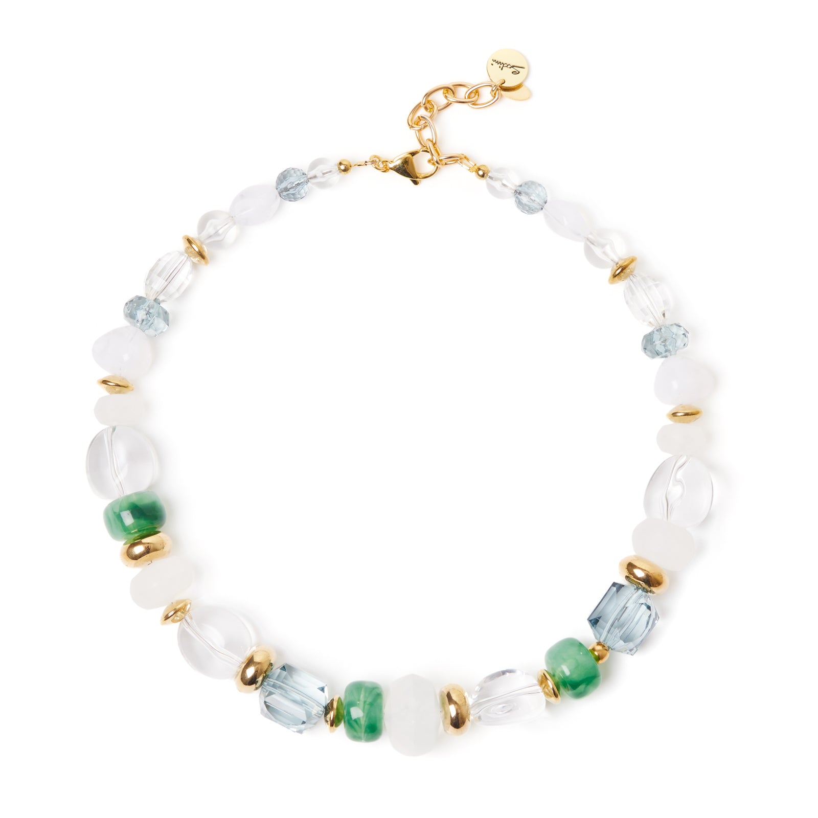 Collana corta beads e anellini Rio Verde - Multicolor - Sodini Bijoux