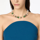 Collana corta beads e anellini Rio Verde - Multicolor - Sodini Bijoux