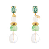 Orecchini cristallo e beads Rio Verde - Multicolor - Sodini Bijoux