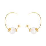 Orecchini a cerchio Rio Verde - Bianco - Sodini Bijoux